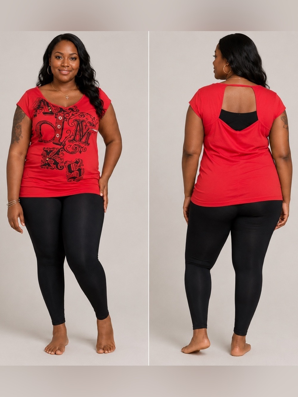 AKADEMIKS Y2K INSPIRED GRAPHIC TOP - RED SIZE 2X (NEW WITH TAGS) A19
